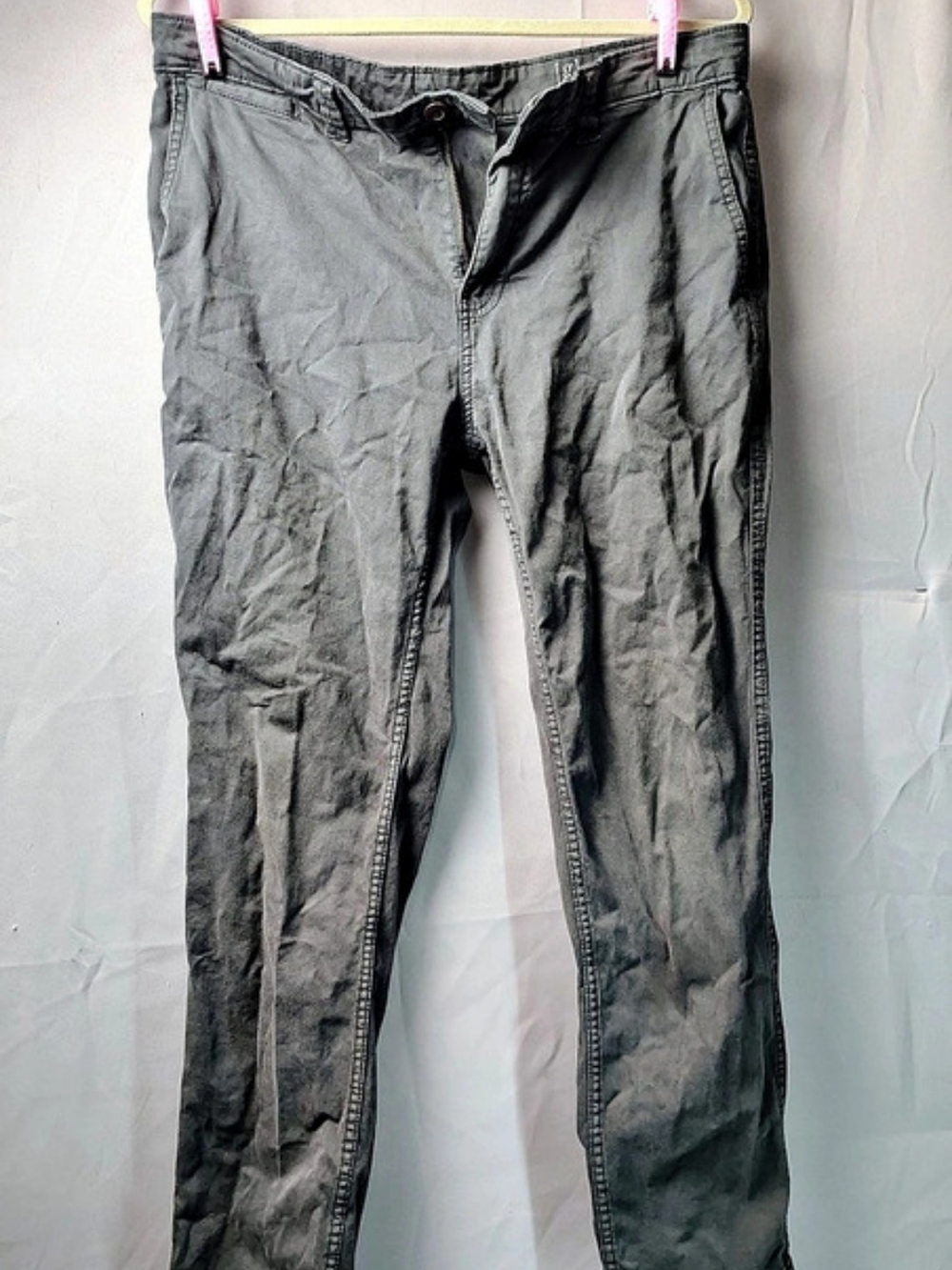 George Slim Men's Chinos Gray Waist 33x30